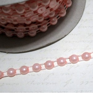 Flat Back Pearl Trim - 1yd